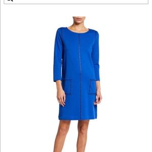 Joan Vaas Cobalt Studded Dress